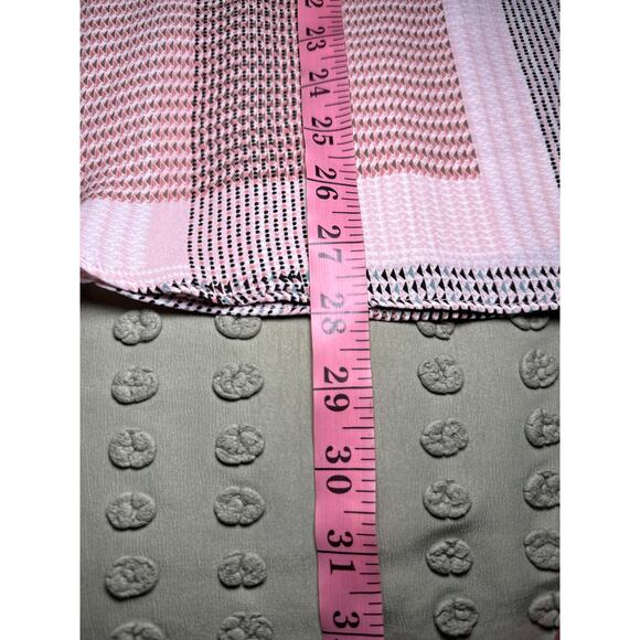 Rose + Olive button down patchwork geometric lightweight blouse womens 1X boho - Picture 6 of 7